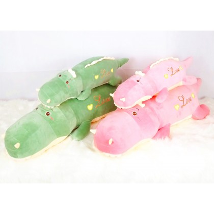 Crocodile（Stretch Cotton） Long Pillow SoftToys/PlushToys/KidsToys 100cm 鳄鱼太空棉娃娃玩具公仔100厘米 Patung Beruang